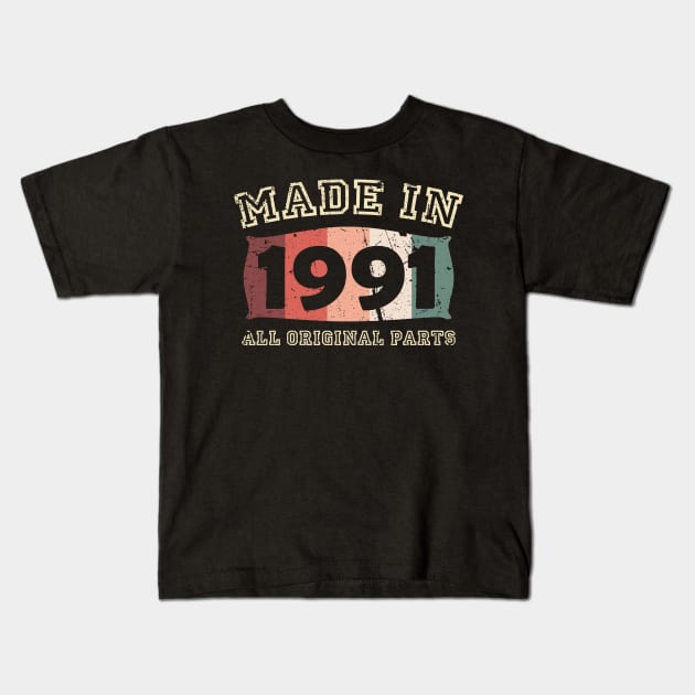 Made 1981 Original Parts 40th Birthday Kids T-Shirt by jodotodesign